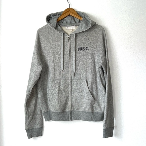 NWOT Spiritual Gangster ‘Just Be’ Embroidered Hoodie - Picture 5 of 11